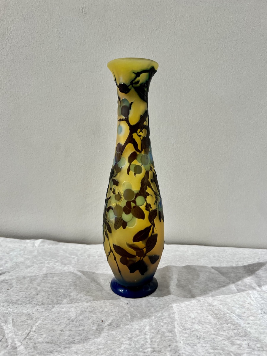 Prunelles - Vaso art nouveau Gallé-photo-2