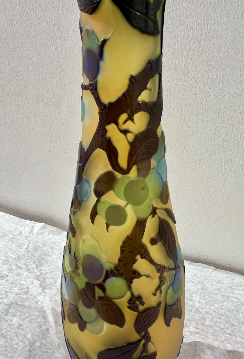 Prunelles - Vaso art nouveau Gallé-photo-4