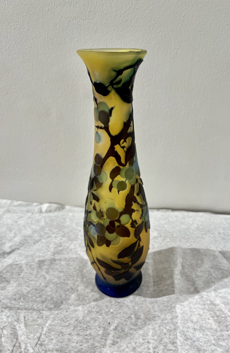 Prunelles - Vaso art nouveau Gallé-photo-3