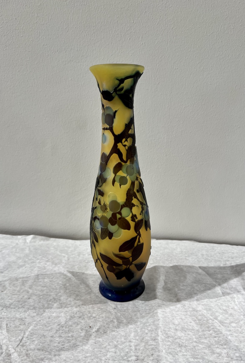 Prunelles - Vaso art nouveau Gallé