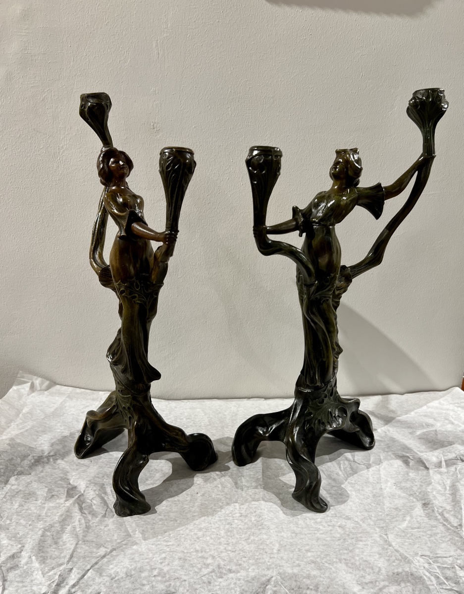 Candelieri/scultura art nouveau-photo-2