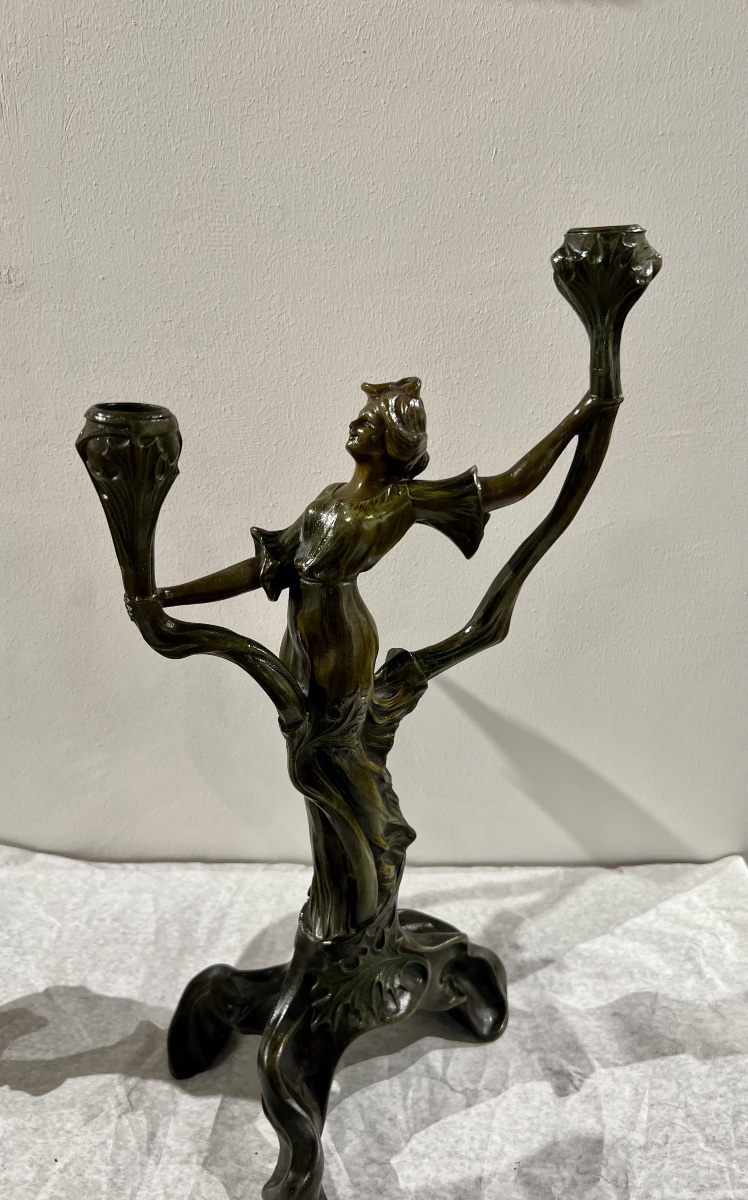 Candelieri/scultura art nouveau-photo-3
