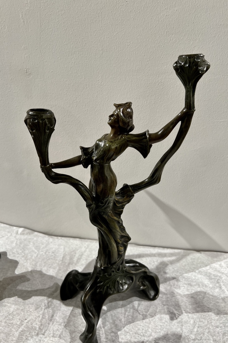 Candelieri/scultura art nouveau-photo-4