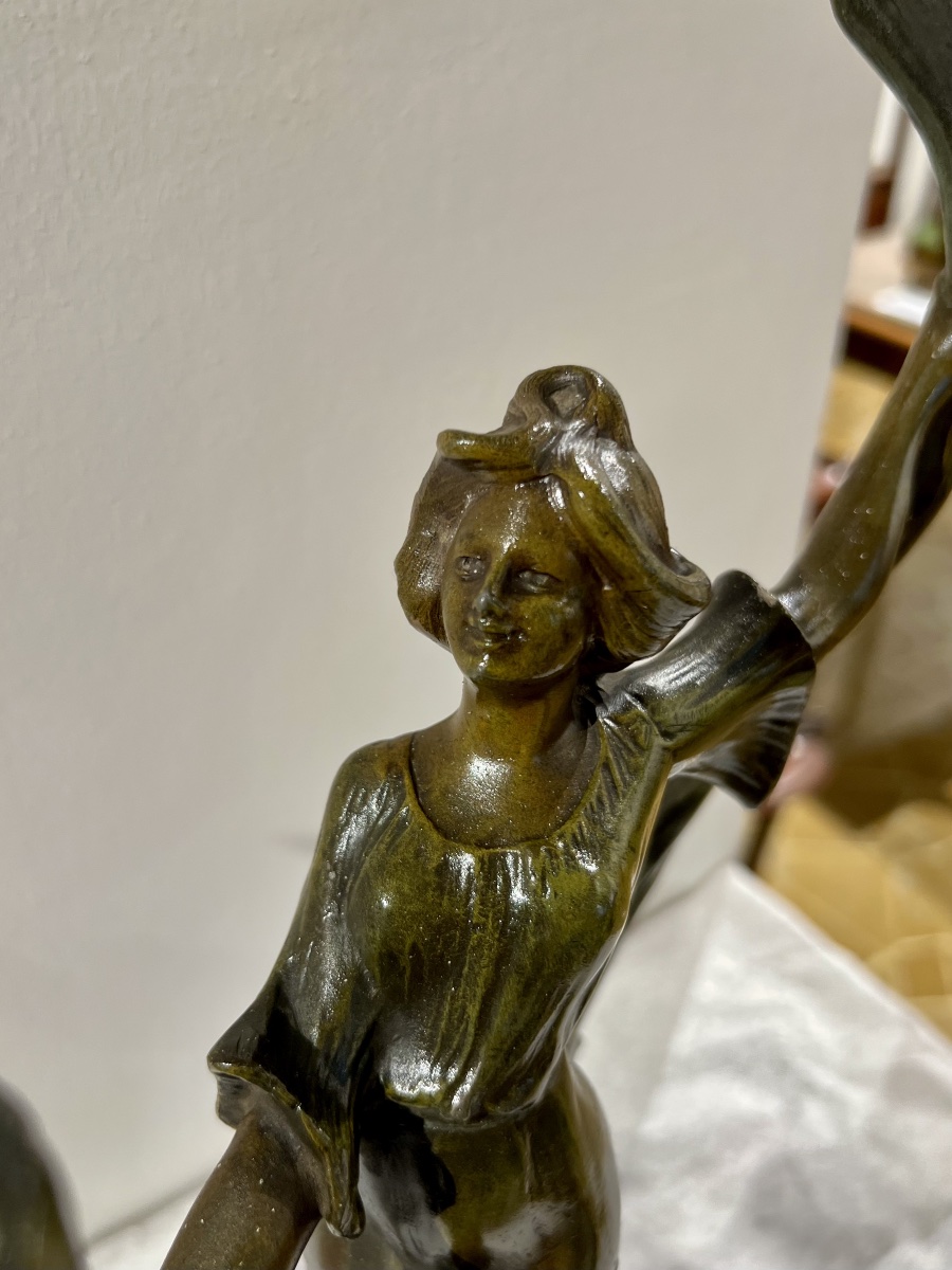 Candelieri/scultura art nouveau-photo-2