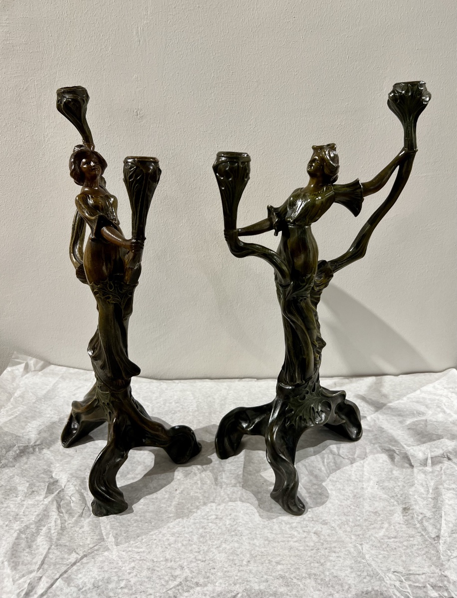 Candelieri/scultura art nouveau