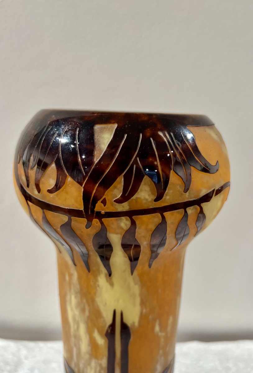 Cigni- Vaso art déco Le Verre Français-photo-3