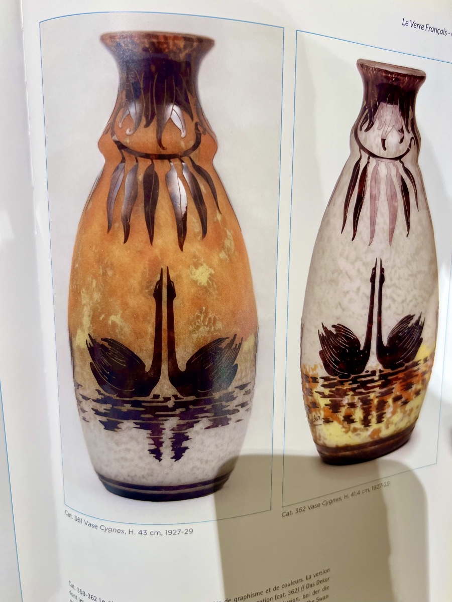 Cigni- Vaso art déco Le Verre Français-photo-3