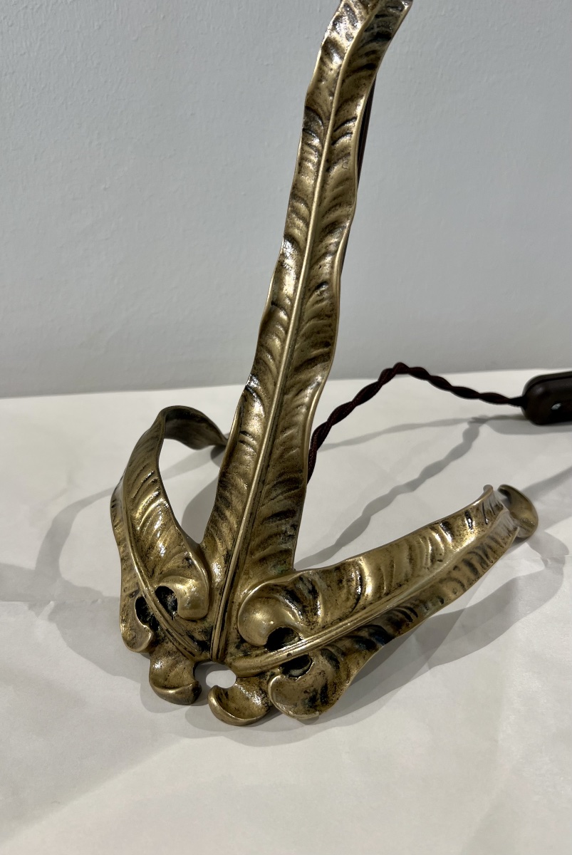 Nicotiana - Lampada art nouveau Daum / Majorelle-photo-3