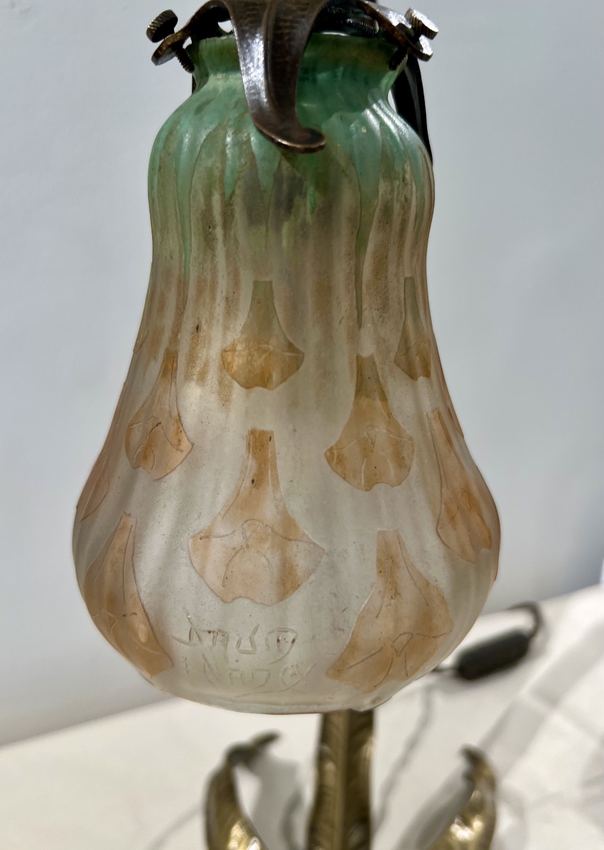 Nicotiana - Lampada art nouveau Daum / Majorelle-photo-7