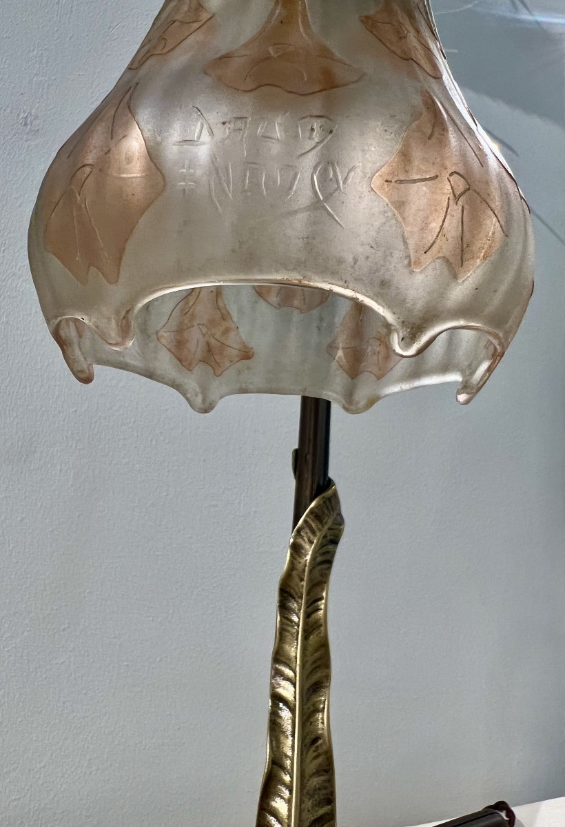 Nicotiana - Lampada art nouveau Daum / Majorelle-photo-8