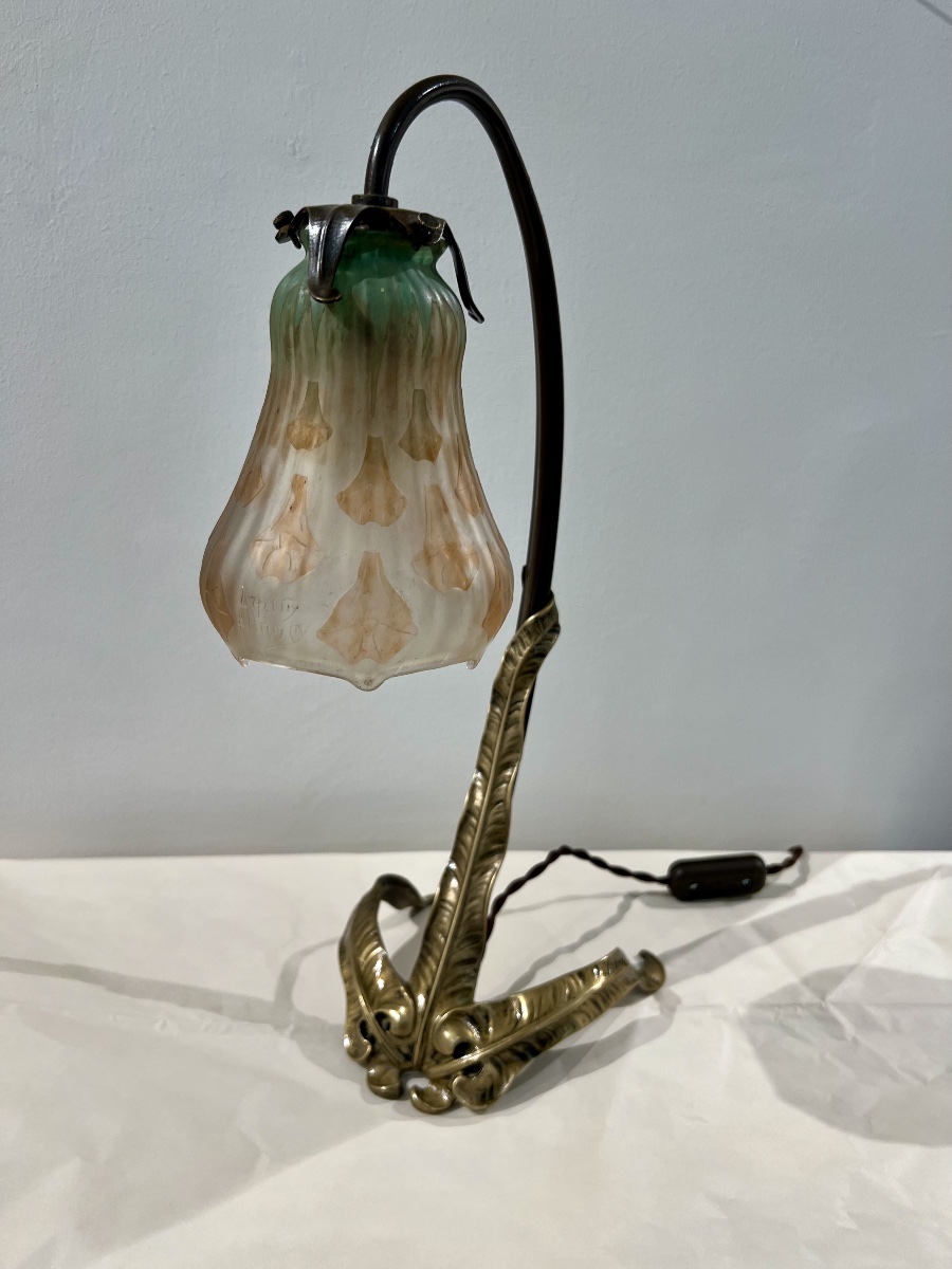 Nicotiana - Lampada art nouveau Daum / Majorelle