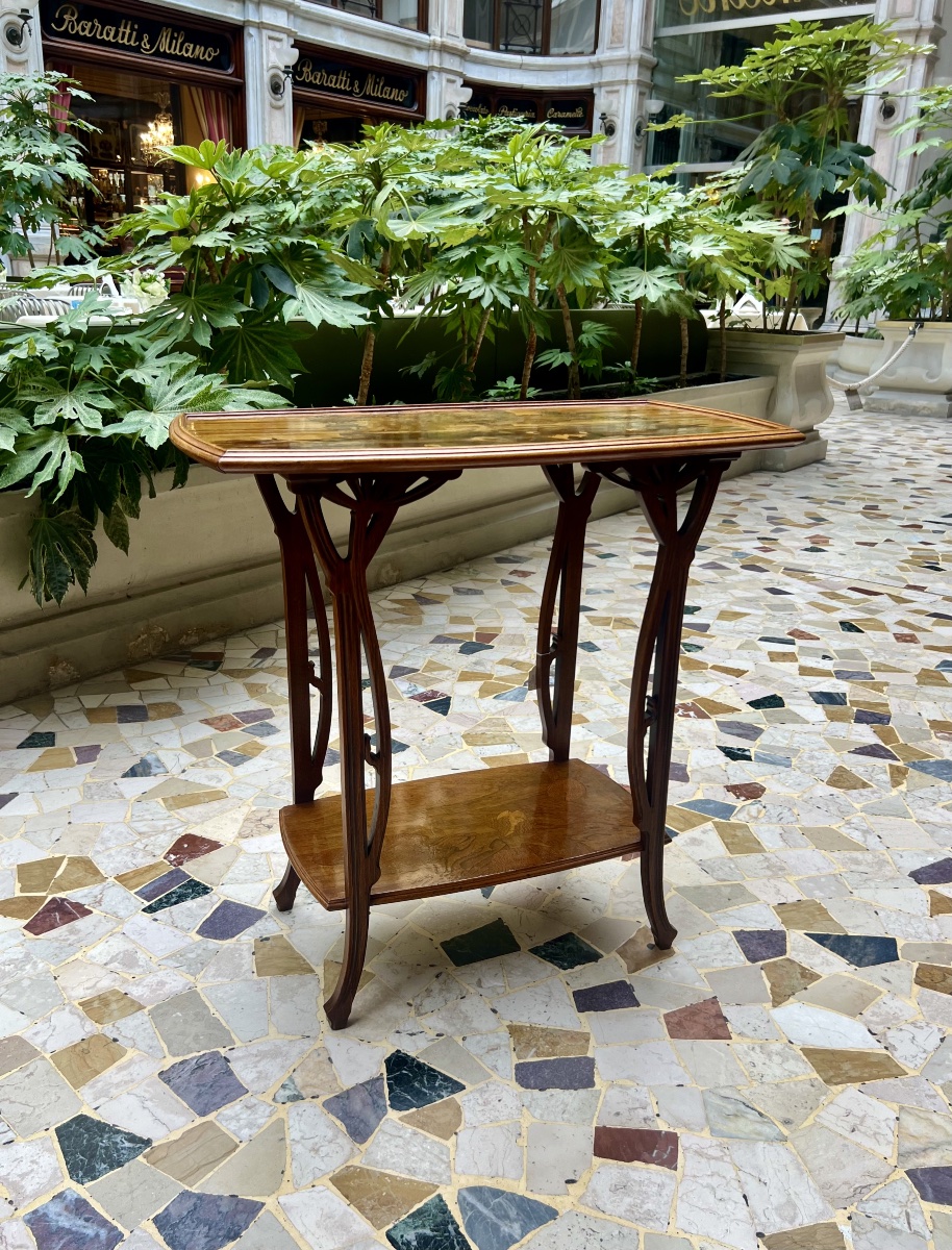 Ombrellifere- Tavolino art nouveau Gallé-photo-2