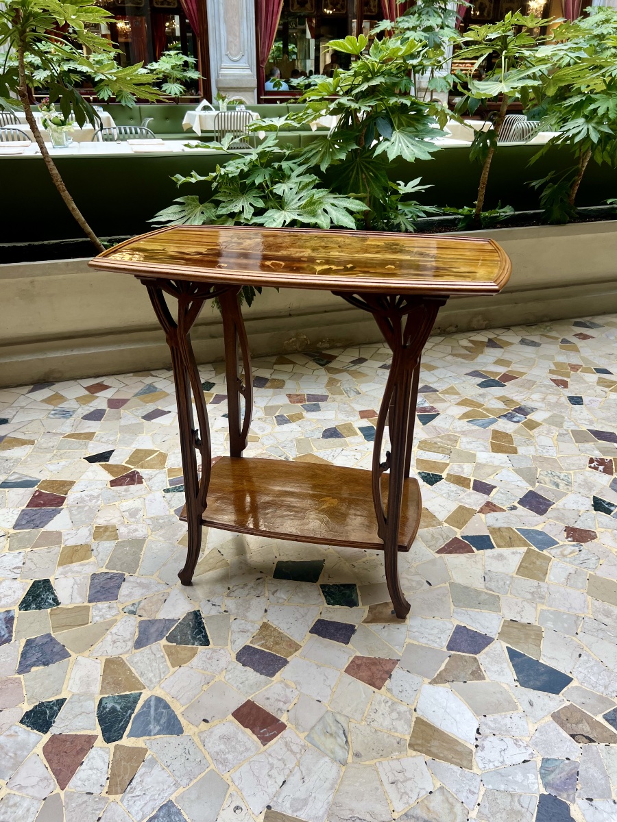 Ombrellifere- Tavolino art nouveau Gallé-photo-3