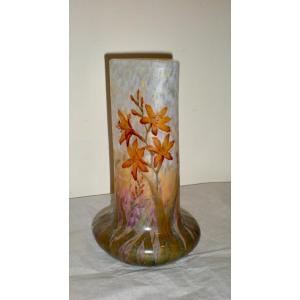 Montbretia- Vaso art nouveau Daum Nancy