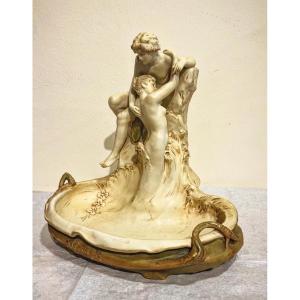 Gli amanti- Vide poches art nouveau Royal Dux 