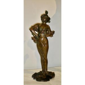 Flora- Scultura art nouveau Lucien Alliot
