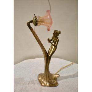 Lampada / scultura art nouveau
