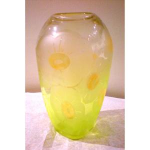 Vaso art dèco Le Verre Français 