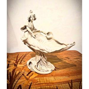 Calla - Vide poches / scultura art nouveau Royal Dux 