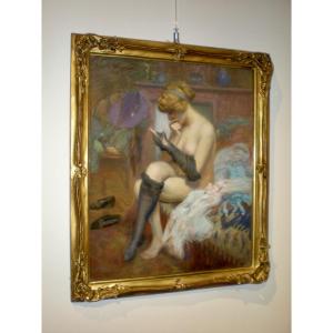 In camera- Pastello art nouveau Jacques Weismann ( 1912 )