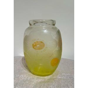 Vaso art déco Le Verre Français 