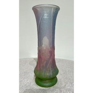 Iris - Vaso art nouveau Daum Nancy 