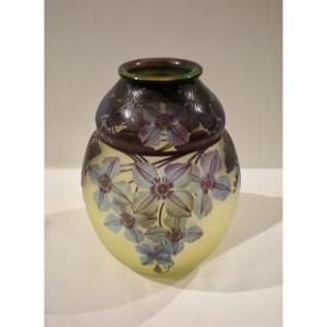 Clematide- Vaso art déco Gallé