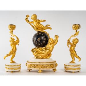 Miniature Fireplace Trim In Gilt Bronze Late Nineteenth Century