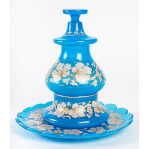 Nineteenth Century Blue Opaline Water Service