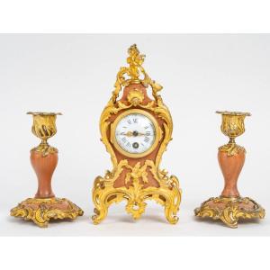 A Beautiful Miniature Fireplace Set, Late XIXth Century