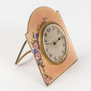 A Miniature Enamel Clock, Early 20th Century