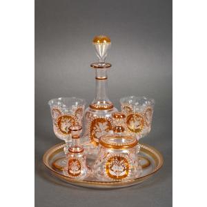 A Crystal Water Service, Late 19th Century