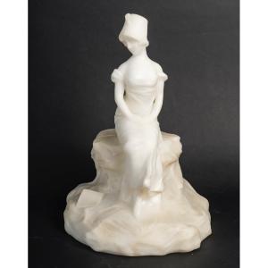 An Alabaster Sculpture, 20th Century 