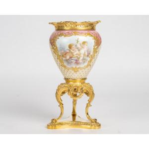 A Sévres Porcelain Vase, Late 19th Century 