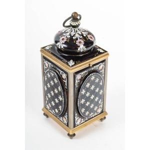 An Enamel And Gilt Bronze Jewelry Box, Late 19th Century