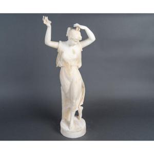 An Alabaster Sculpture Of A Woman, Late 19th Century 