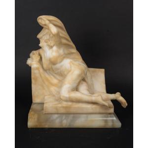 An Alabaster Sculpture, Late 19th Century