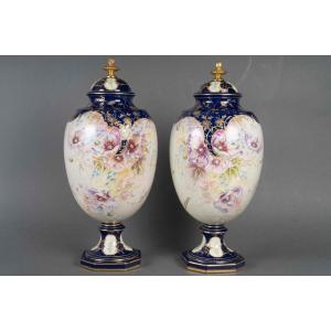 A Pair Of Porcelain Vases, Germany, Early 20th Century