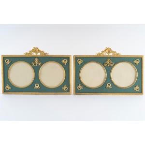 Pair Of Late 19th Century Gilt Bronze Photo Frames