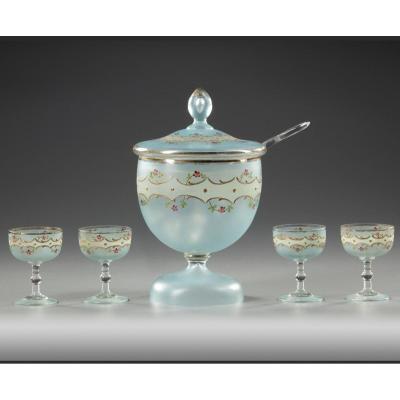 Punch Bowl And Glass 