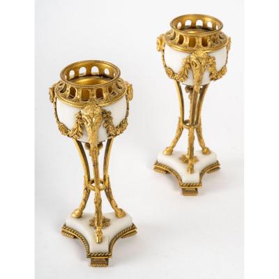 Pair Of 19th Century Perfume Burners