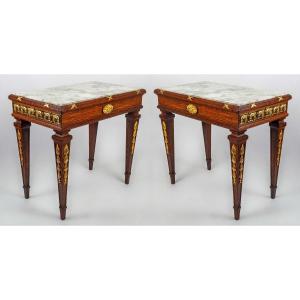 A Pair Of Tables End Of The XIXth Century