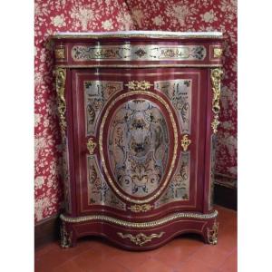 Pair Of Corners In Boulle Marquetry Late Nineteenth Century