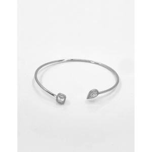 Messika My Twin Toi & Moi White Gold & Diamond Bangle