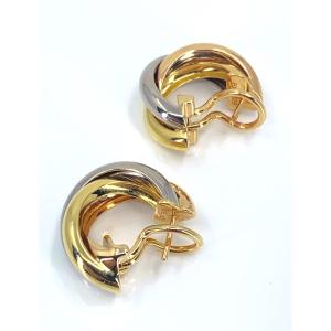 Cartier "trinity" Hoop Earrings