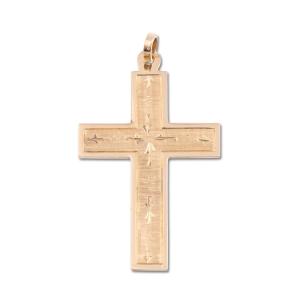 18k Rose Gold Crucifix Pendant