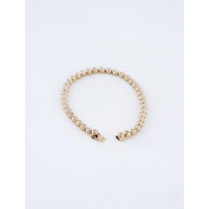 Vintage Tennis Bracelet In Yellow Gold & Diamonds