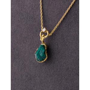 Arlette Mouchet Emerald & Diamond Necklace