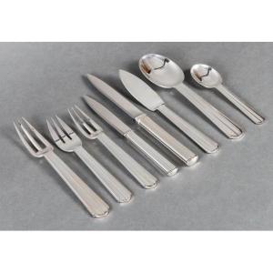 Jean E. Puiforcat - Housewife “chantaco” 105 Pieces