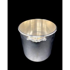 Puiforcat, Silver Metal Champagne Bucket